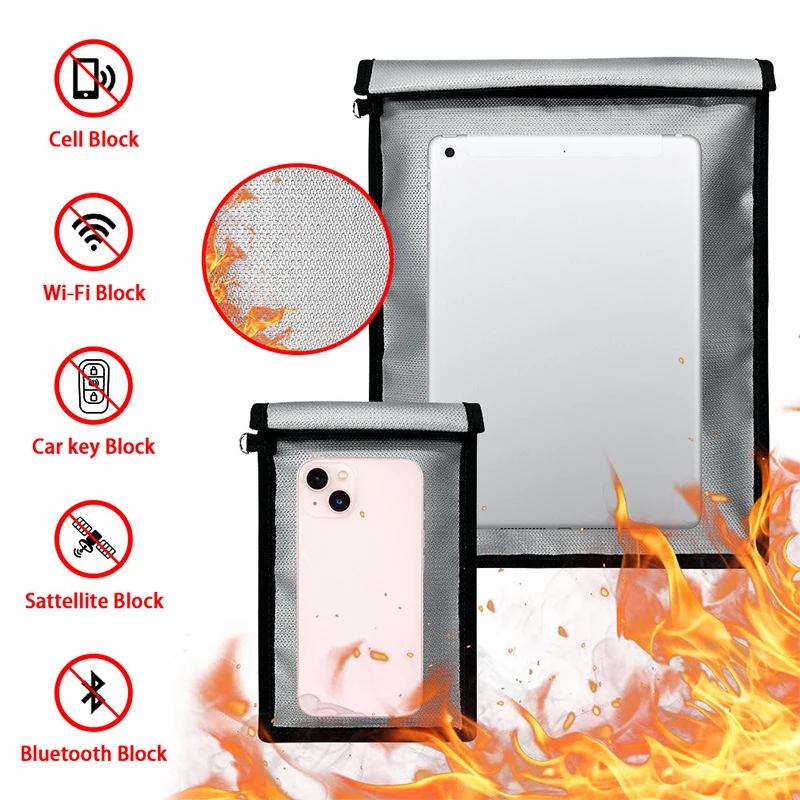 Waterproof Phone Bag - Bolsa Faraday ignífuga e impermeable, bloqueador