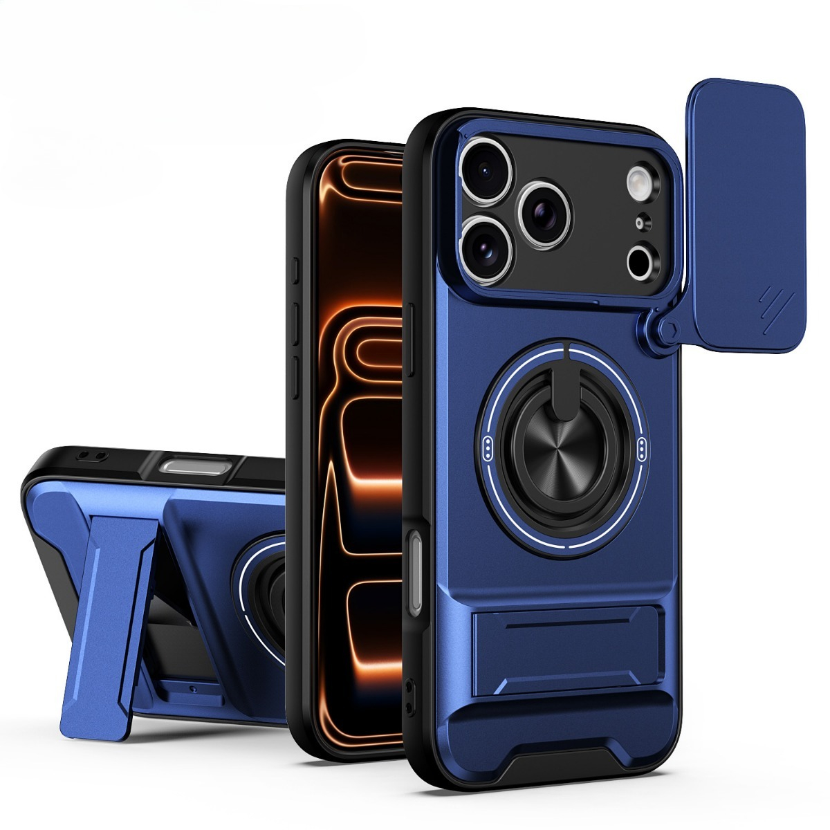 Phone Accessories Ring Holder - Funda de Lujo con Anillo Magnético