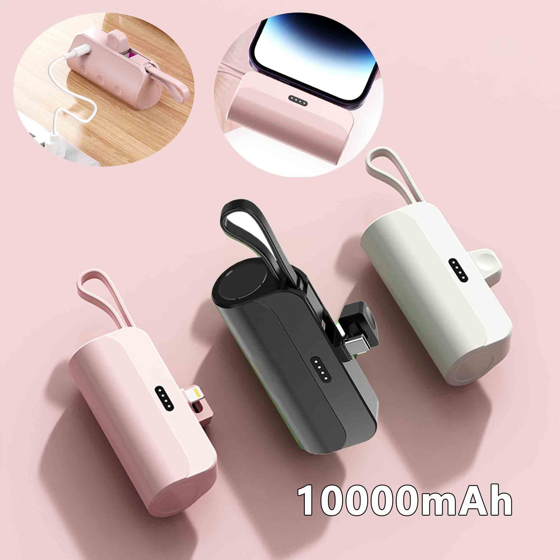 Power Bank Slim - 10000mAh Mini Capsule Power Bank Plug