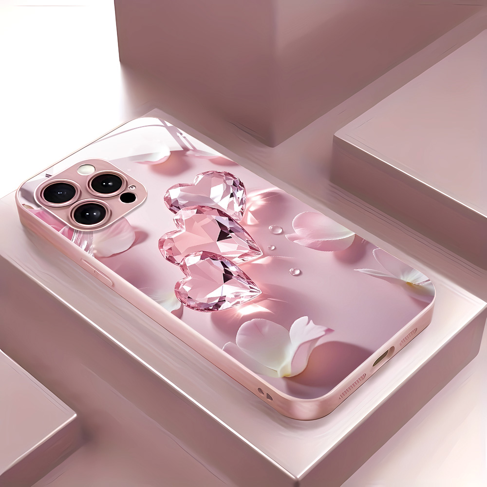 Tempered Glass Screen - Funda de vidrio templado con mariposa