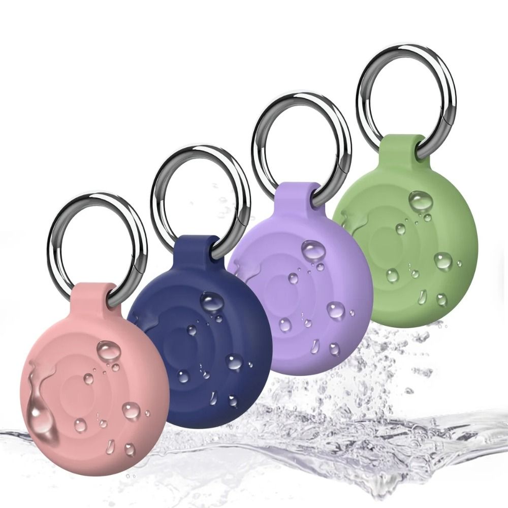 Airtag Holder Case - Funda protectora de silicona para llavero,
