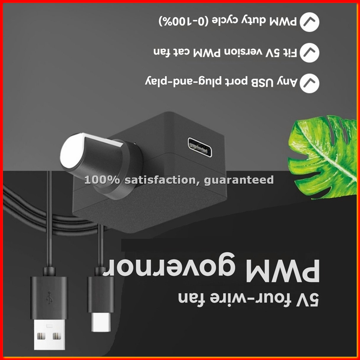 Type C Adapter - Controlador de Velocidad PWM 5V 4