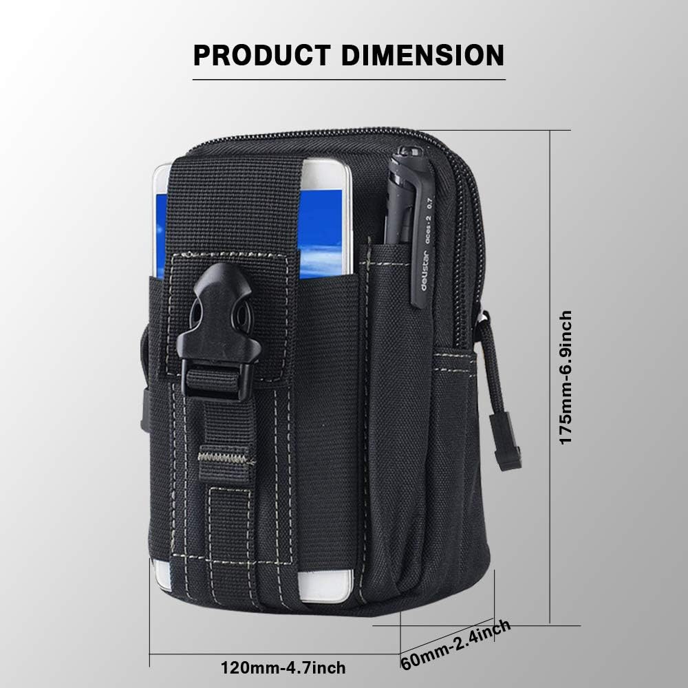 Bolsa táctica Molle para cintu - Quirky Phone Accessories reseña y precio