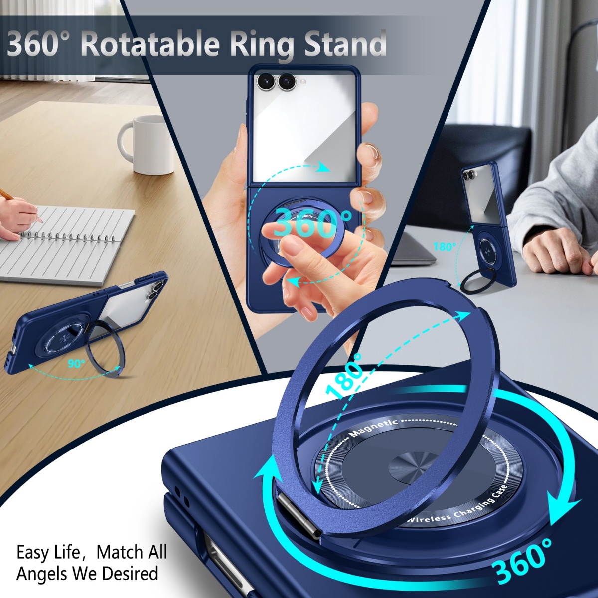 Funda magnética de metal con a - Phone Accessories Ring Holder reseña y precio