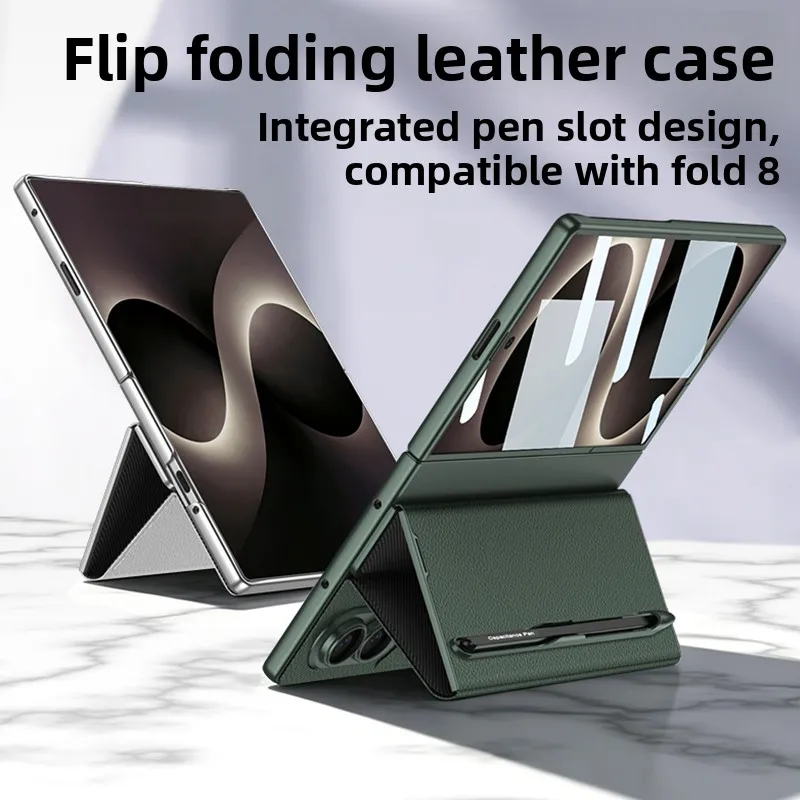 Funda de Cuero de Lujo con Ran - Tempered Glass Screen reseña y precio