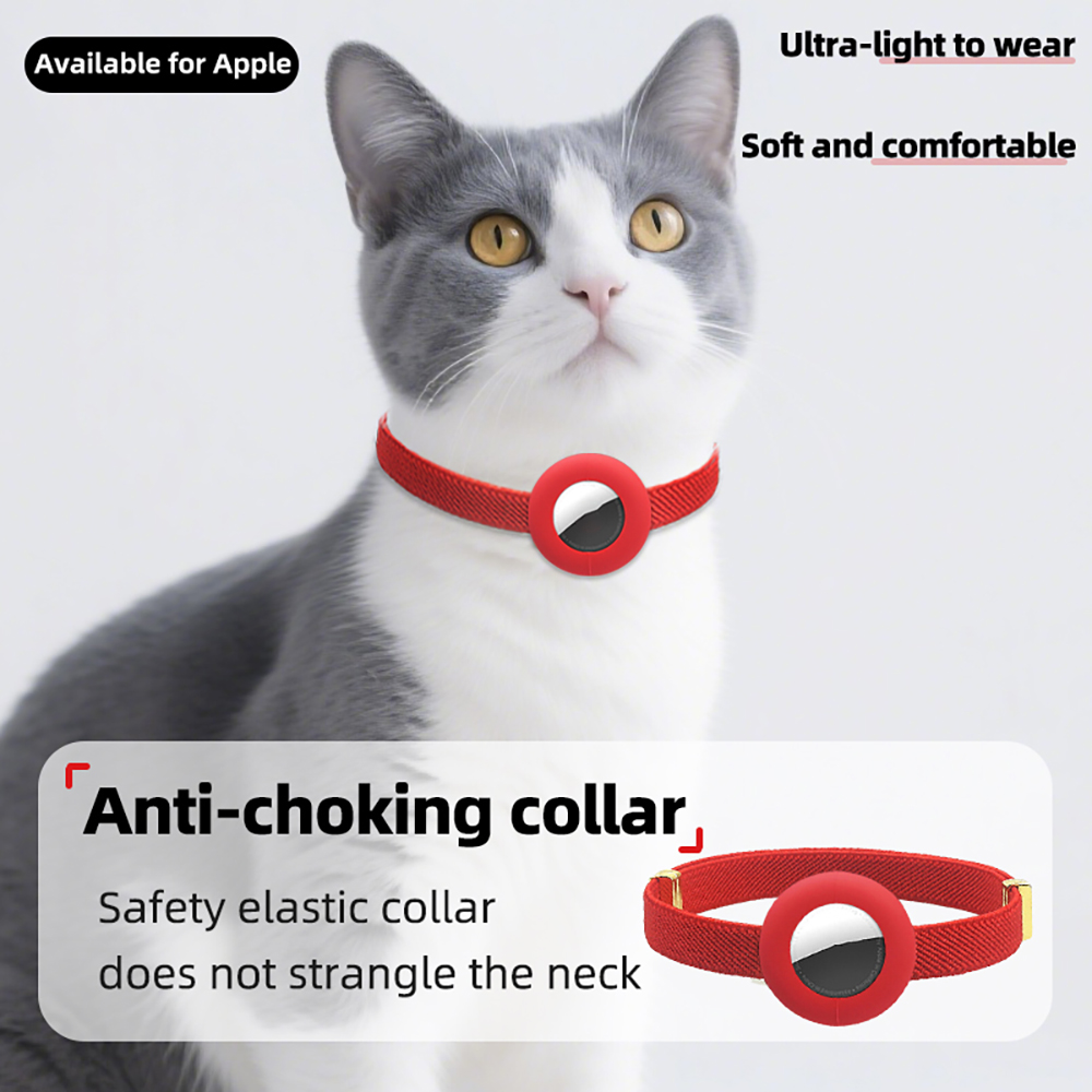 Lindo Collar de gato Breakaway - Airtag Holder Case reseña y precio