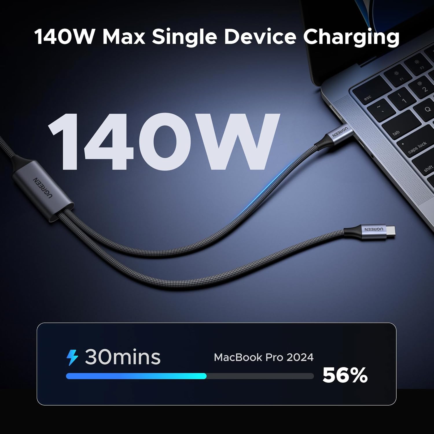 UGREEN Cable USB C de 140 W, c - Fast Charging Cable reseña y precio