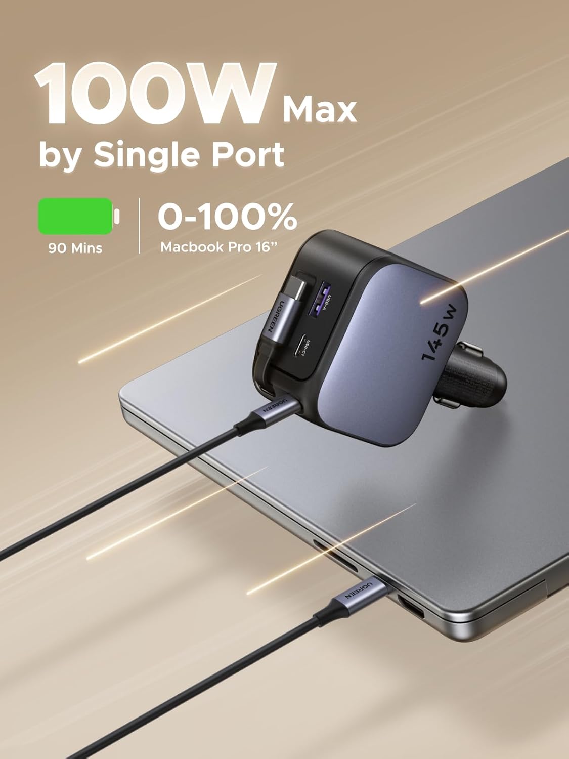 Cargador retráctil para coche  - Fast Charging Cable reseña y precio