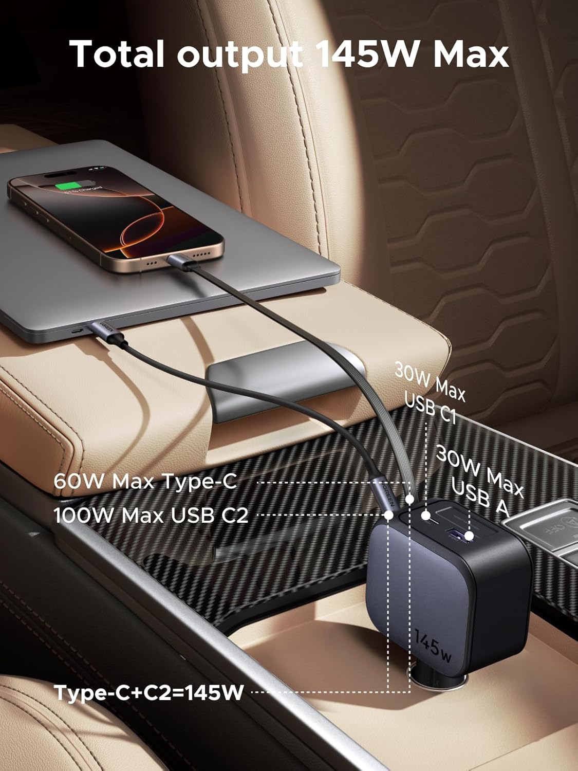 Cargador retráctil para coche  - Fast Charging Cable reseña y precio
