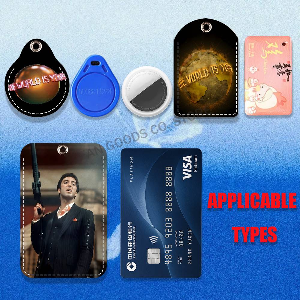 Tarjetero de cuero Scarfaces T - Airtag Holder Case reseña y precio