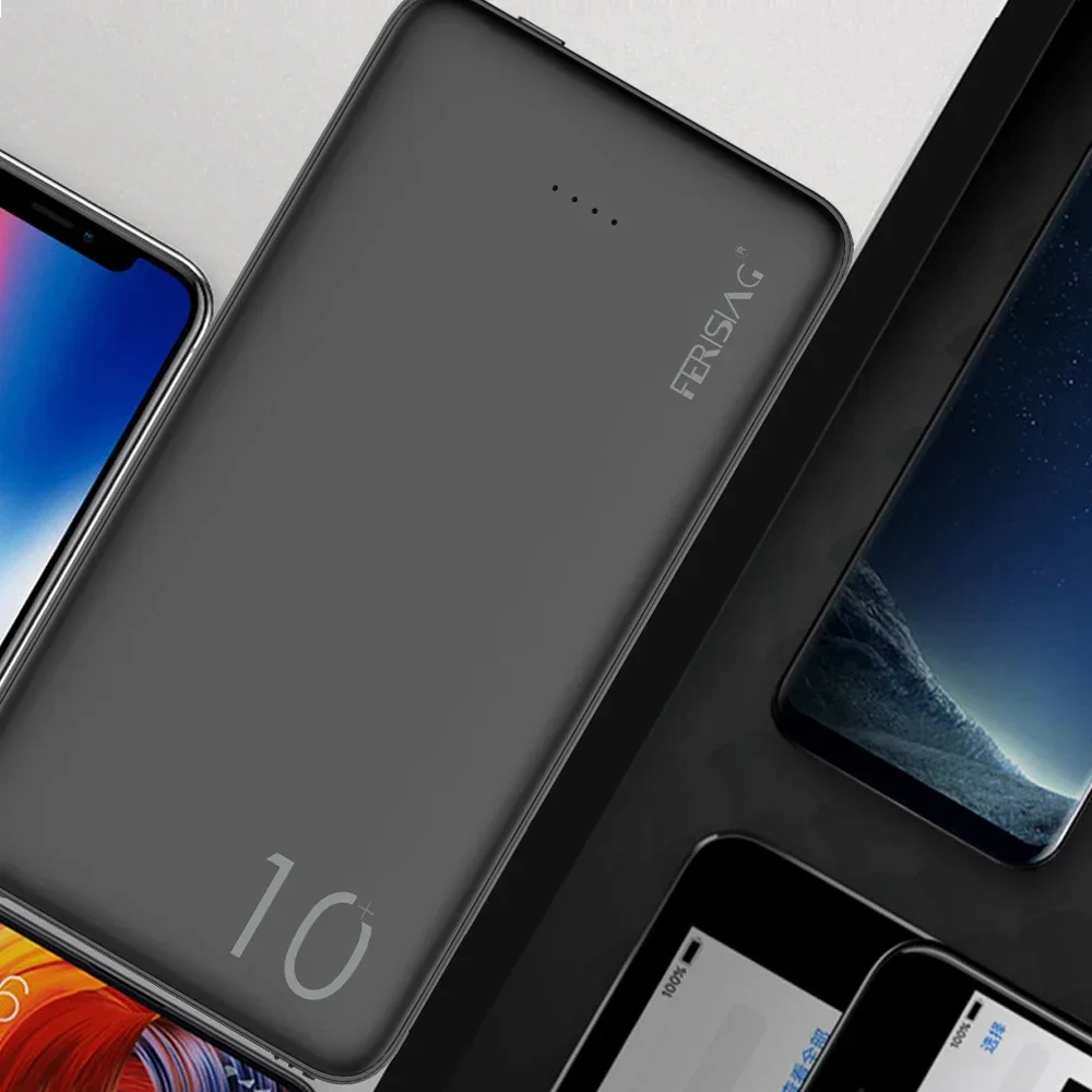 FERISING 3 en 1 10000mAh banco - Power Bank Slim reseña y precio