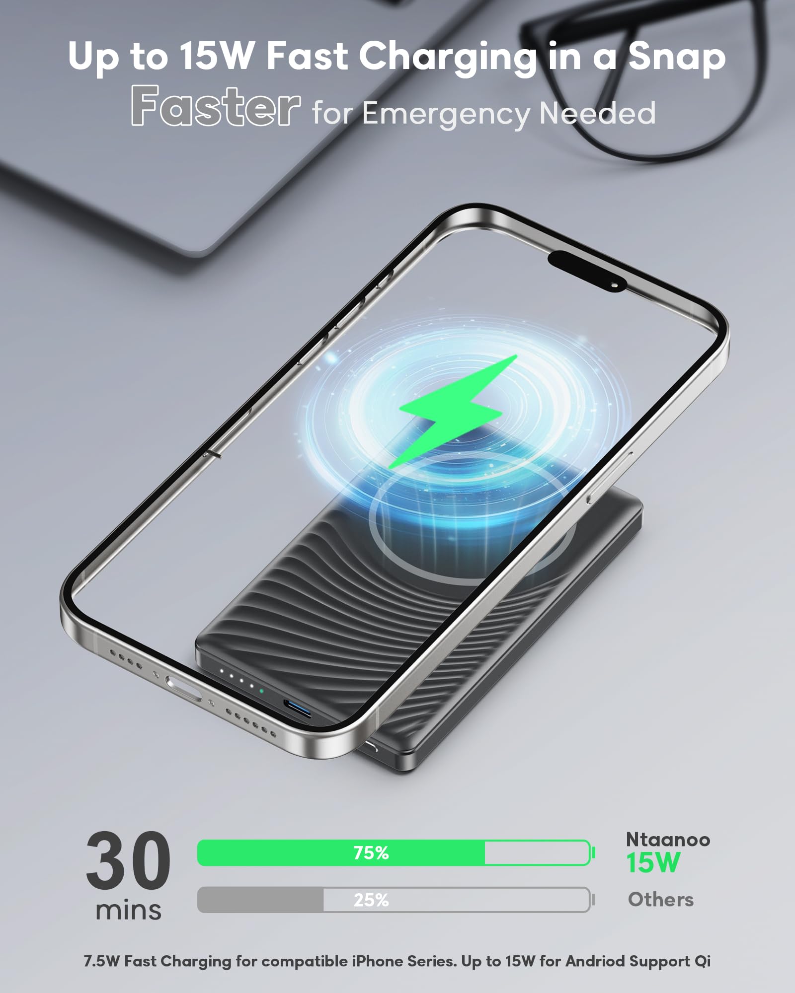 Banco de energía magnético de  - Power Bank Slim reseña y precio